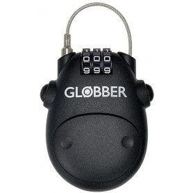 Globber Lock zapięcie zabezpieczające linka kłódka na szyfr / 532-120 czarne