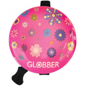 Dzwonek do hulajnogi Globber Bell / Deep Pink - Flowers 533-110
